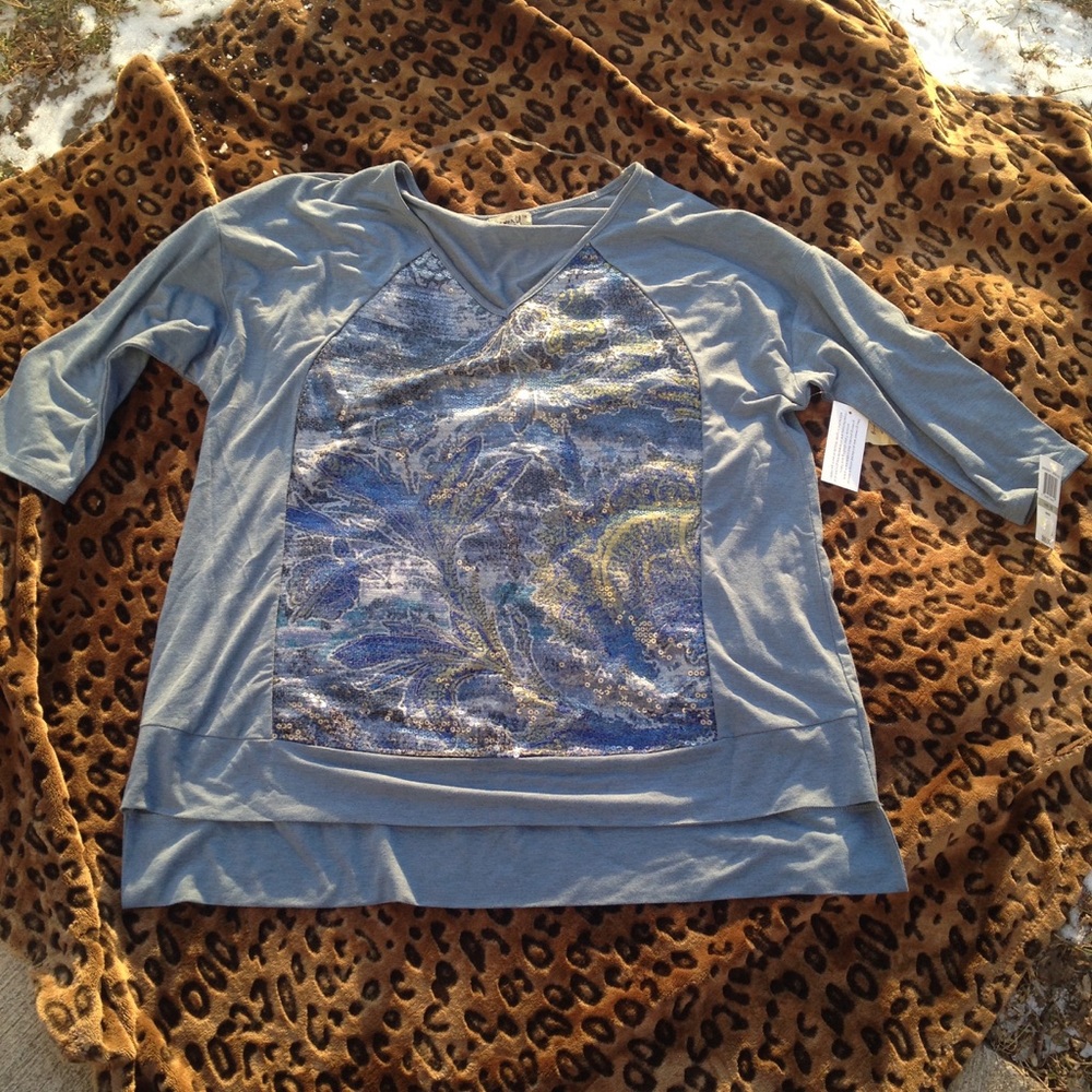 Sequin Tee